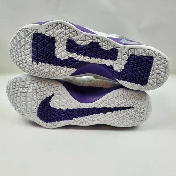 Nike Lebron XI 11 TB Hi Basketball Shoes Mens Size 17.5 White Purple 943155-117